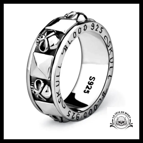 Bague Tête de Mort Argent 925