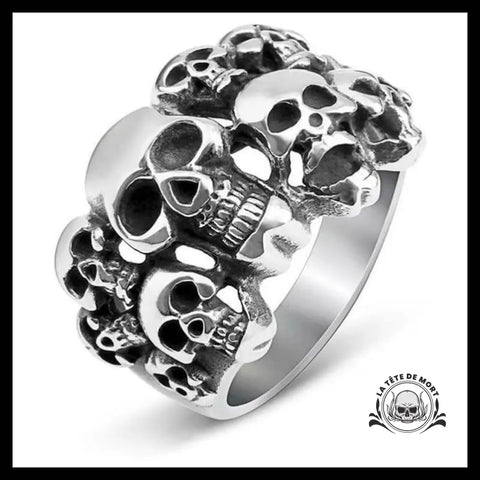 Bague Tête de Mort Argent Homme