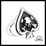 Bague Tête de Mort As Pique