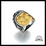 Bague Tête de Mort Avion (Acier)