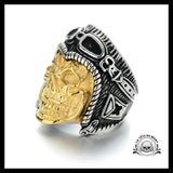 Bague Tête de Mort Avion (Acier)