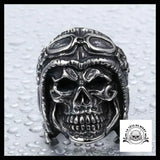Bague Tête de Mort Avion (Acier)