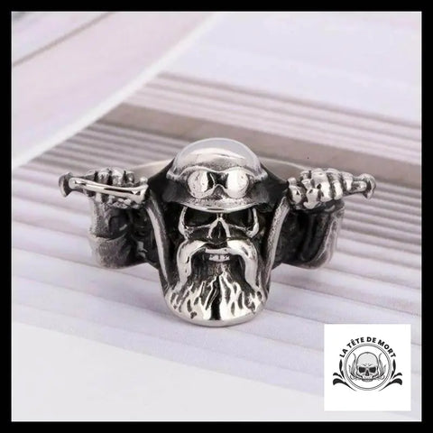 Bague Tête de Mort Biker