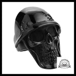Bague Tête de Mort Casque (Acier)