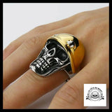 Bague Tête de Mort Casque (Acier)