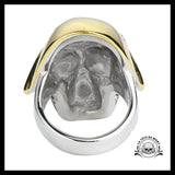 Bague Tête de Mort Casque (Acier)