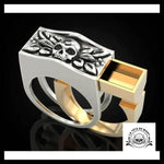 Bague Tête de Mort Cercueil Secret