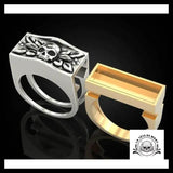 Bague Tête de Mort Cercueil Secret
