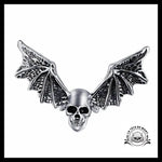 Bague Tête de Mort Chauve Souris (Acier)