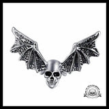 Bague Tête de Mort Chauve Souris (Acier)