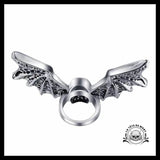 Bague Tête de Mort Chauve Souris (Acier)