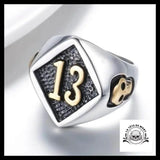 Bague Tête de Mort Chiffre 13