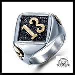 Bague Tête de Mort Chiffre 13