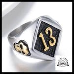 Bague Tête de Mort Chiffre 13