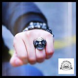 Bague Tête de Mort Clown Rieur