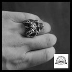 Bague Tête de Mort Cornes Du Diable