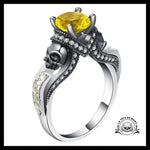 Bague Tête de Mort Couple Crânes