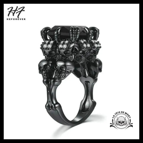 Bague Tête de Mort Couronne