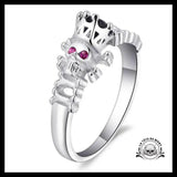 Bague Tête de Mort Couronne (Acier)