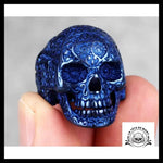 Bague Tête de Mort Crâne Bleu