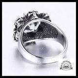 Bague Tête de Mort Crâne Cristal