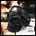 Bague Tête de Mort Crâne Noir