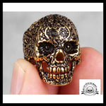 Bague Tête de Mort Crâne Or