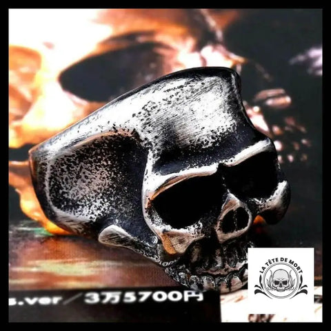 Bague Tête de Mort Crâne Réel
