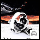 Bague Tête de Mort Crânes en Croix