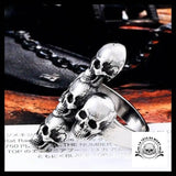 Bague Tête de Mort Crânes en Croix