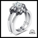 Bague Tête de Mort Dark (Acier)