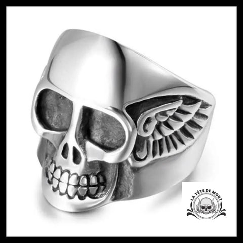 Bague Tête de Mort Démon (Acier)