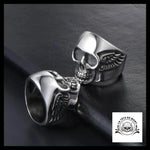 Bague Tête de Mort Démon (Acier)