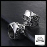 Bague Tête de Mort Démon (Acier)