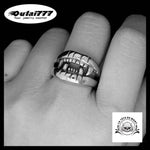 Bague Tête de Mort Dent Vampire