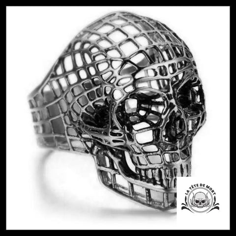 Bague Tête de Mort Design (Acier)