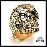 Bague Tête de Mort Design (Acier)