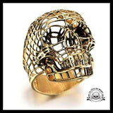 Bague Tête de Mort Design (Acier)