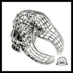 Bague Tête de Mort Design (Acier)