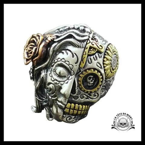 Bague Tête de Mort Dia Los Muertos
