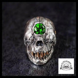Bague Tête de Mort Diamant (Acier)