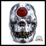 Bague Tête de Mort Diamant (Acier)