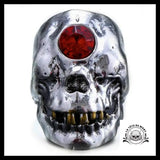 Bague Tête de Mort Diamant (Acier)