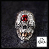 Bague Tête de Mort Diamant (Acier)