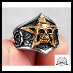 Bague Tête de Mort étoile