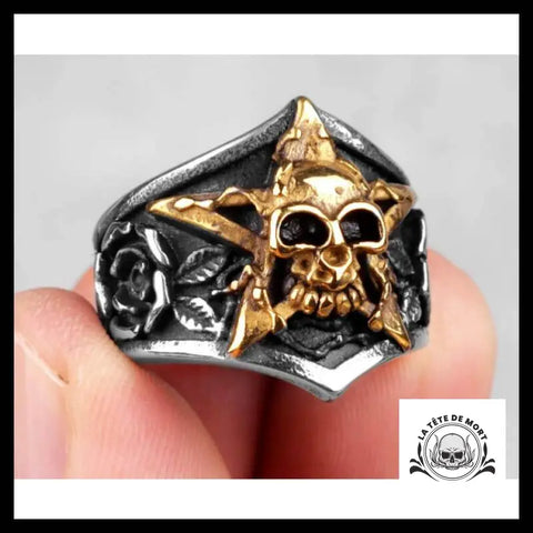Bague Tête de Mort étoile