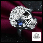 Bague Tête de Mort Étoile (Acier)