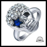 Bague Tête de Mort Étoile (Acier)