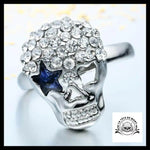 Bague Tête de Mort Étoile (Acier)