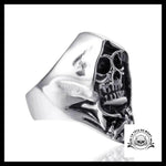 Bague Tête de Mort Faucheuse Gothique